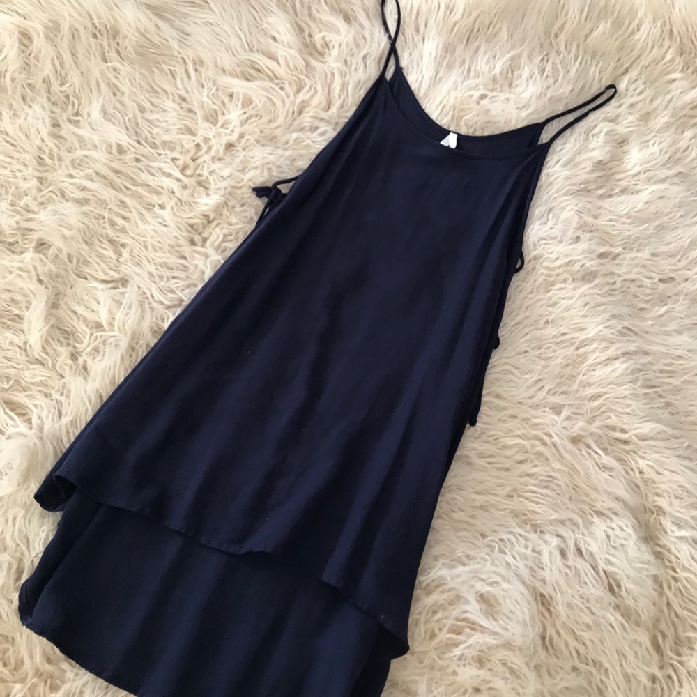 Dark blue top